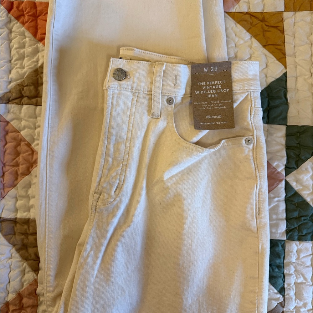 Madewell Perfect Vintage Wide-Leg Crop Jeans